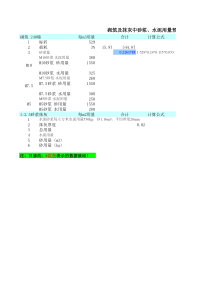 砌筑及抹灰-水泥砂浆用量自动计算表(1)