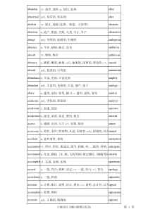 六级词汇词根+联想记忆法(顺序版)