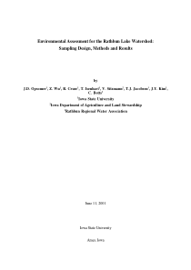 Environmental Assessment for the Rathbun Lake Wate