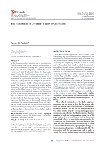 The Hamiltonian in Covariant Theory of Gravitation