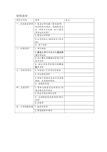 保理基本材料清单