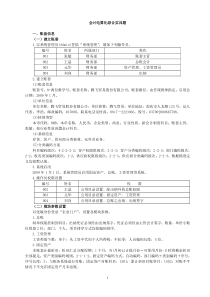 会计电算化综合实训题