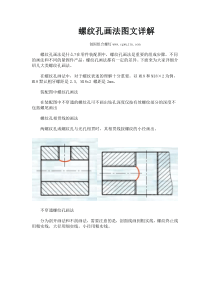 螺纹孔画法图文详解