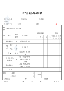 [云南]公路桥梁工程质量检验评定表_secret