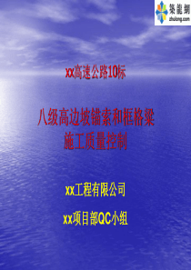 247583_八级高边坡锚索和框格粱施工质量控制_ppt