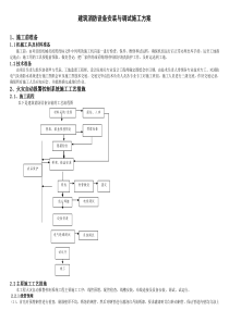 建筑消防设备安装与调试施工方案