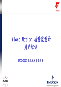 Micro Motion 质量流量计2