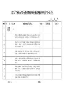 ~~综采工作面安全质量标准化检查标准与评分办法1