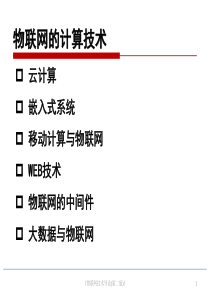 物联网的计算技术