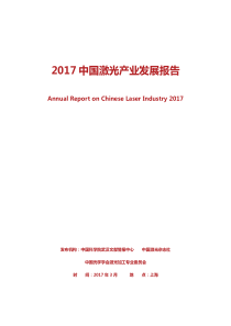 2017中国激光产业发展报告