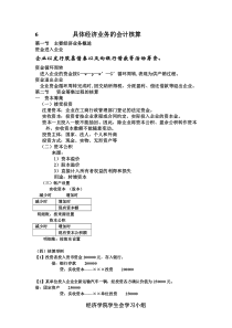 具体经济业务的会计核算