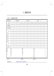 【管理表格】企业管理表格品质管理g横表格02