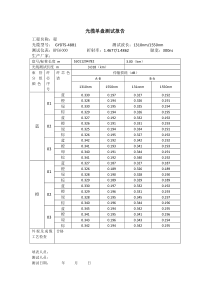 光缆单盘测试报告