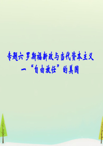 2015高中历史 6.1“自由放任”的美国同课异构课件2 人民版必修2