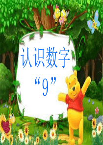 中班数学：认识数字9