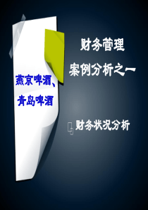 63燕京啤酒、青岛啤酒财务分析报告