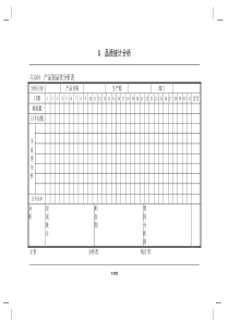 企业管理表格  品质管理G横表格02