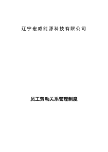 员工劳动关系管理制度私营公司管理最新实用1000例