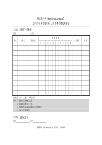 企业管理表格品质管理C横表格02