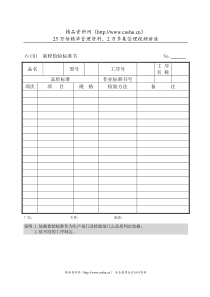 企业管理表格品质管理C纵表格