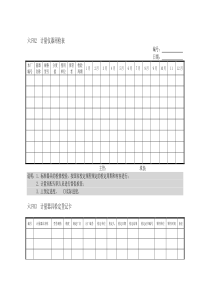 企业管理表格品质管理F横表格02