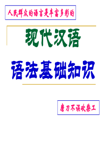 高中语文语法基础知识(本人专用)