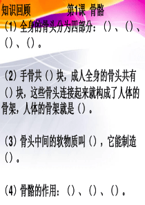 科学苏教版四年级下第一单元第二课关节