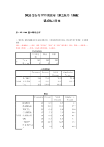 《统计分析与SPSS的应用(第五版)》课后练习答案(第4章)