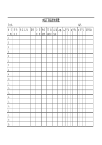 供应厂商品质检测表(1)