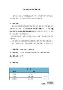 公司内部拓展项目讲解2天方案