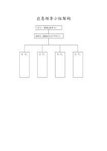 应急领导小组架构