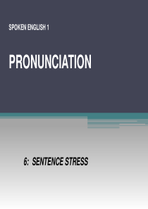 OE1.6  Sentence Stress