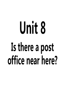 最新人教版七年级下册英语Unit-8