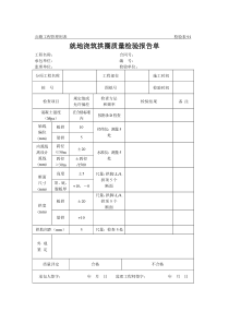 公路工程管理用表范本-就地浇筑拱圈质量检验报告单