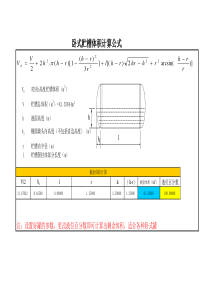 卧式罐剩余体积与液位关系计算_excel