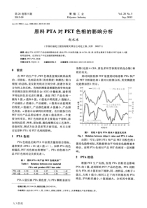 原料PTA对PET色相的影响分析