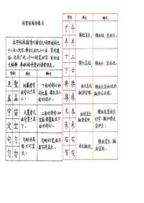 自整理-庞中华字帖笔画及间架结构