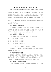 澜头小学森林防火实施方案