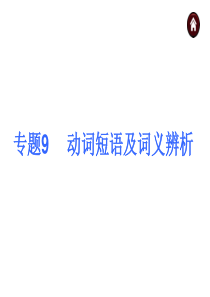 2015中考英语语法动词短语及词义辨析专题总复习高品质版