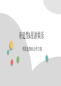 网红公司造型机构合作方案ppt课件