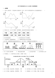 专题二·近代中国民族资本主义曲折发展·图表题专项训练