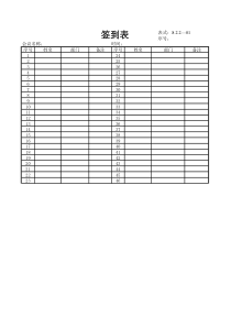 内部质量审核程序记录表格