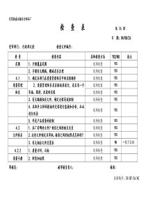 内部质量检查表1