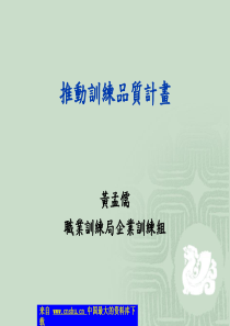 《推动训练品质计划》（PPT 31页）