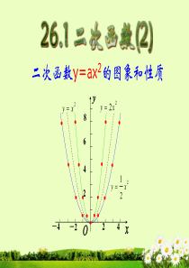 九年级数学《二次函数图象》课件