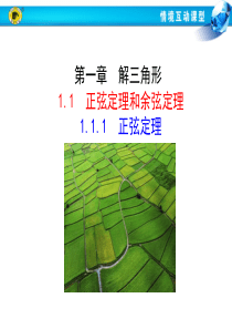 1.1.1--正弦定理情境互动课型