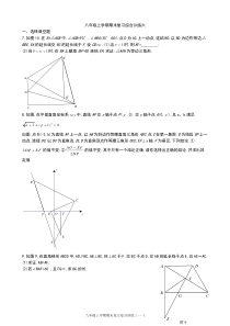 八年级上学期期末几何复习专题六