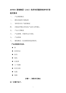 XX服装集团JAG机织布质量控制参考手册(1)