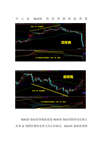 什么是MACD的顶背离和底背离