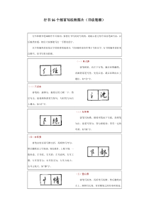 行书56个部首写法附图片(书法笔顺)